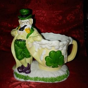 Vintage Holland Floral Inc. Bisque Leprechaun
